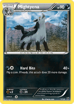 Mightyena Pokémon TCG card art