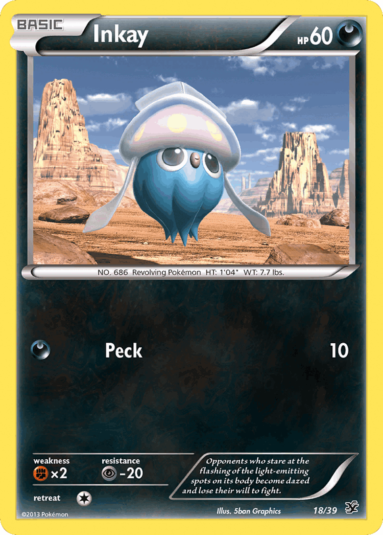 Inkay #18 from Kalos Starter Set - Illustrated by 5ban Graphics