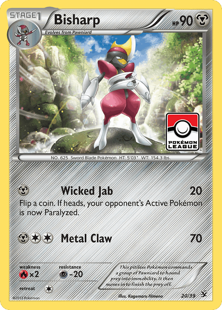 Bisharp #20 from Kalos Starter Set - Illustrated by Kagemaru Himeno