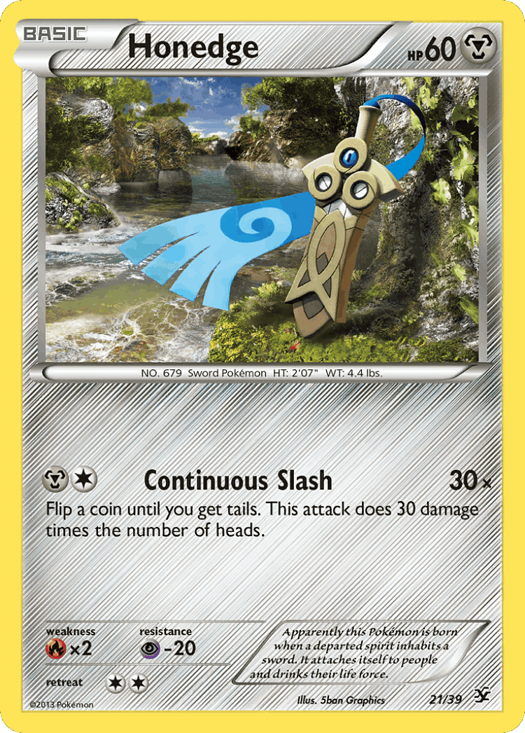 Honedge #21 from Kalos Starter Set - Illustrated by 5ban Graphics