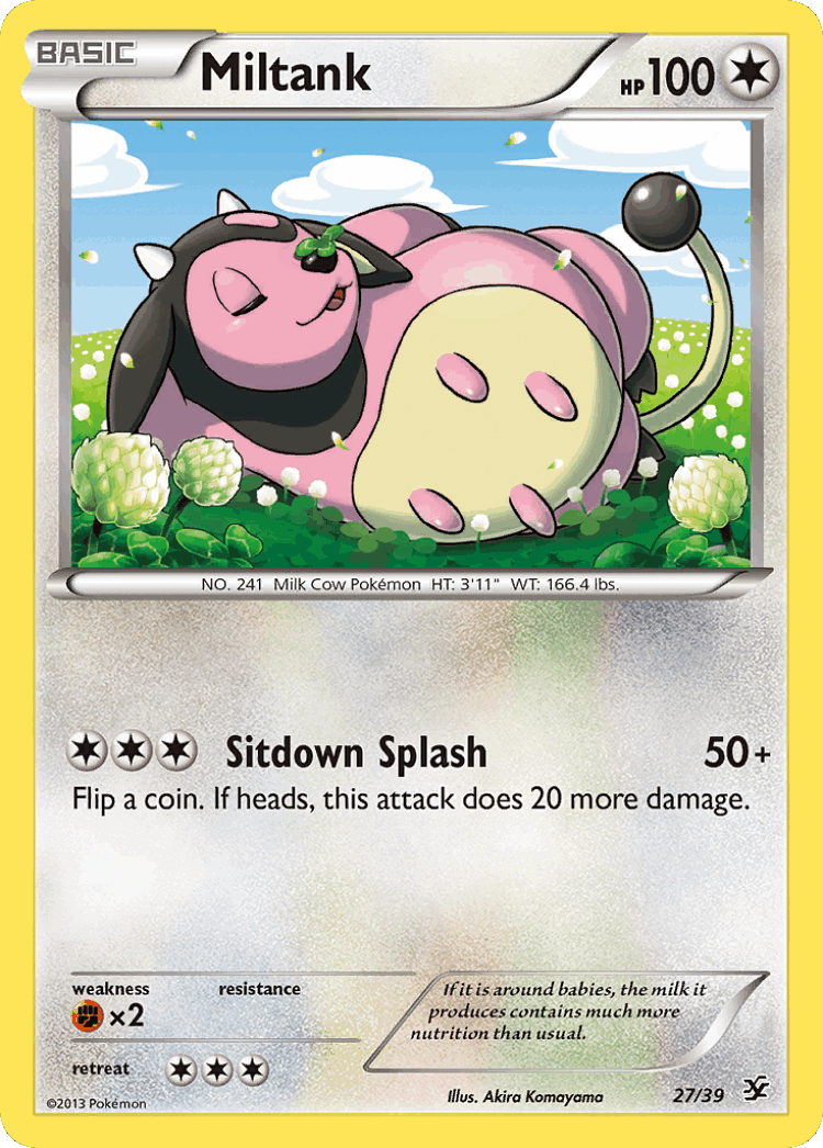Miltank #27 from Kalos Starter Set - Illustrated by Akira Komayama