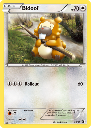 Bidoof 29, Kalos Starter Set