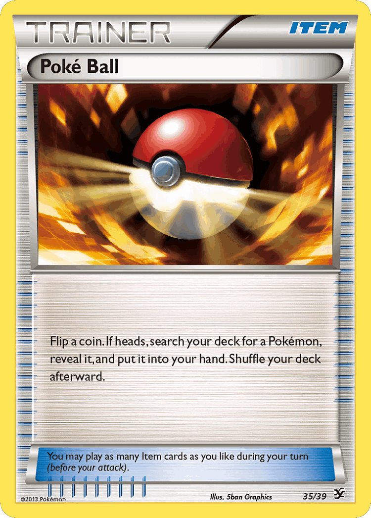 Poké Ball #35 from Kalos Starter Set - Illustrated by 5ban Graphics