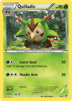 Quilladin Pokémon TCG card art