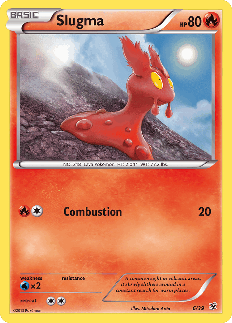 Slugma #6 from Kalos Starter Set - Illustrated by Mitsuhiro Arita