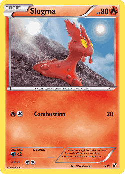 Slugma Pokémon TCG card art