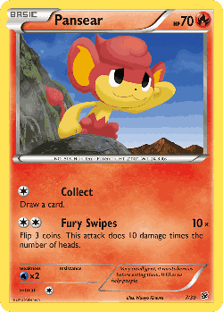 Pansear Pokémon TCG card art