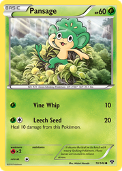 Pansage Pokémon TCG card art