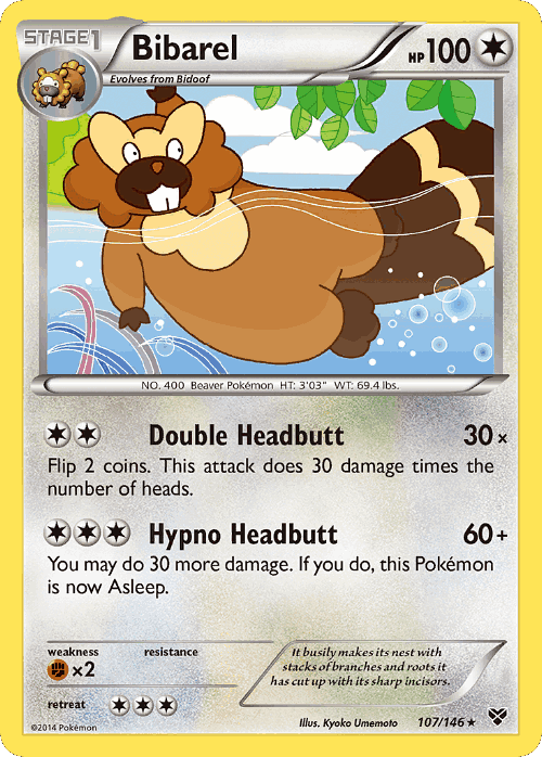 Bibarel 107, XY