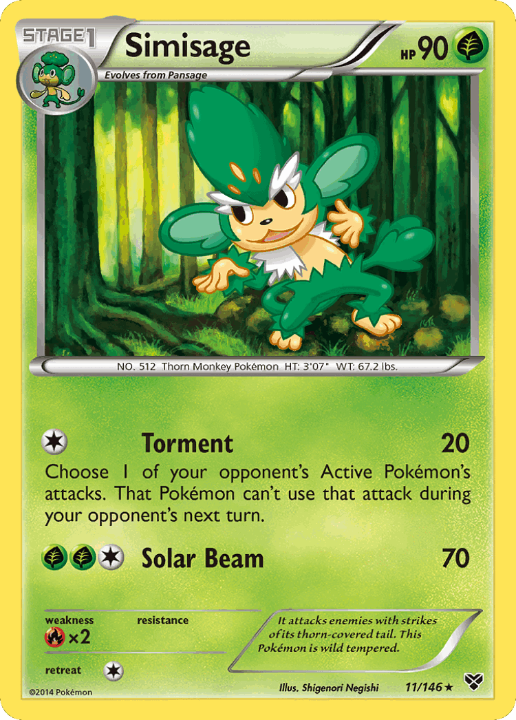 Simisage #11 from XY - Rare - Illustrated by Shigenori Negishi