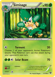 Simisage Pokémon TCG card art