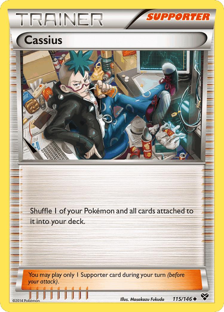 Cassius #115 from XY - Uncommon - Illustrated by Masakazu Fukuda