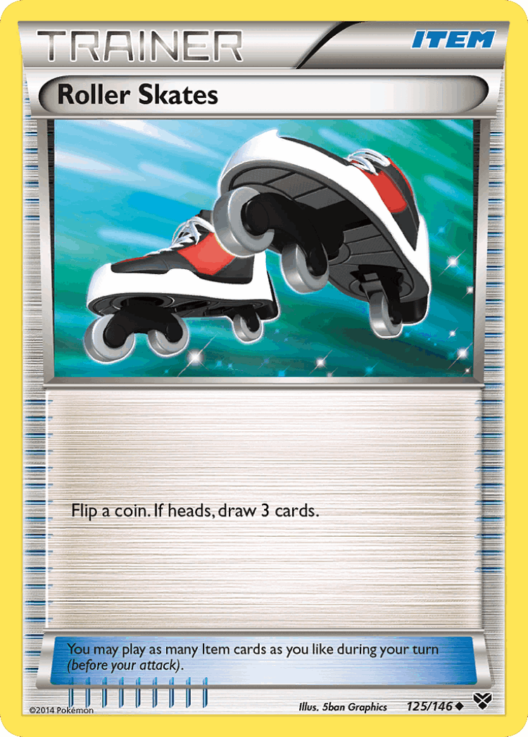 Roller Skates #125 from XY - Uncommon - Illustrated by 5ban Graphics