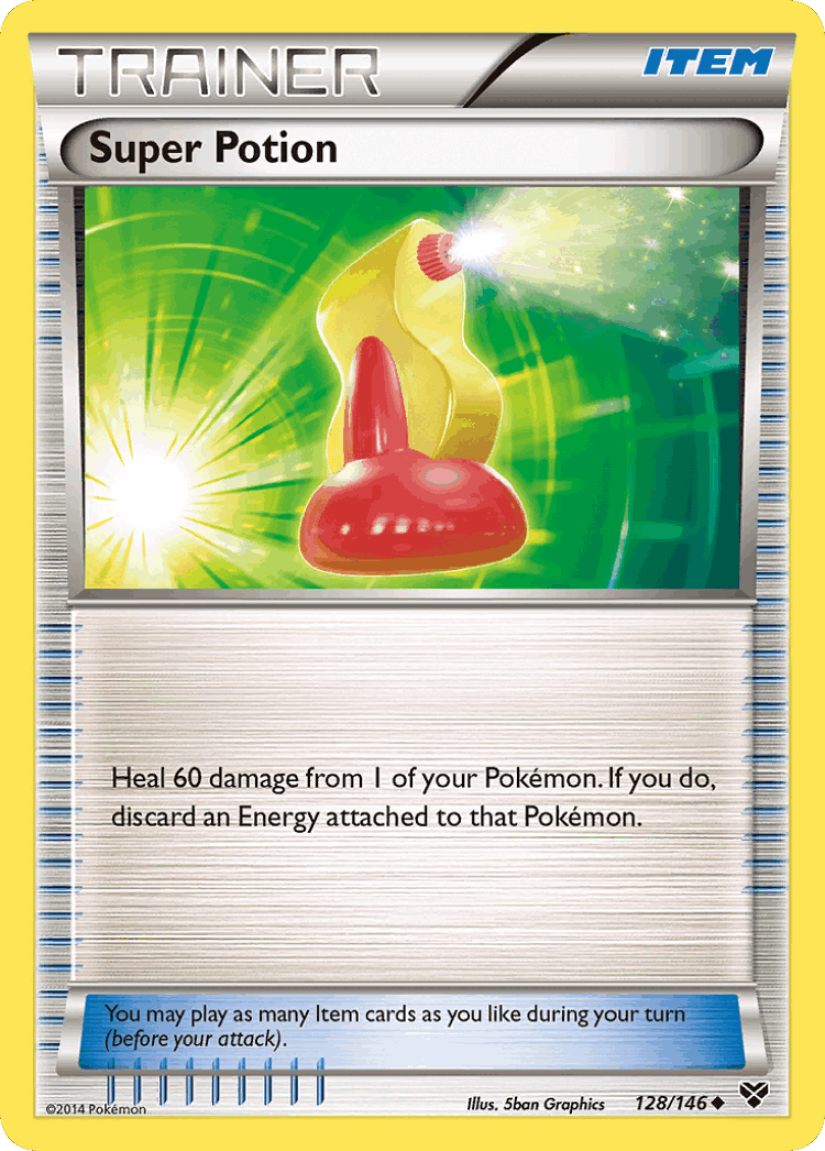 Super Potion #128 from XY - Uncommon - Illustrated by 5ban Graphics