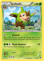 Quilladin Pokémon TCG card art