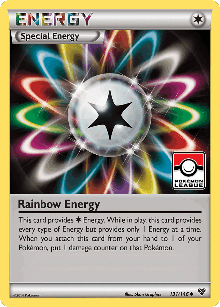 Rainbow Energy #131 from XY - Uncommon - Illustrated by 5ban Graphics