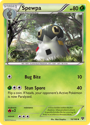 Spewpa Pokémon TCG card art