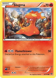 Slugma Pokémon TCG card art