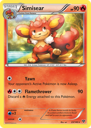 Simisear Pokémon TCG card art