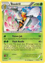 Beedrill Pokémon TCG card art