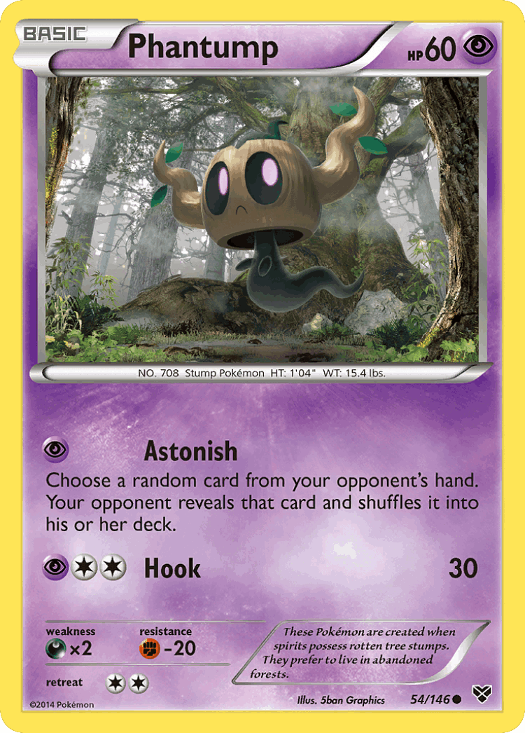 Phantump #54 from XY - Common - Illustrated by 5ban Graphics