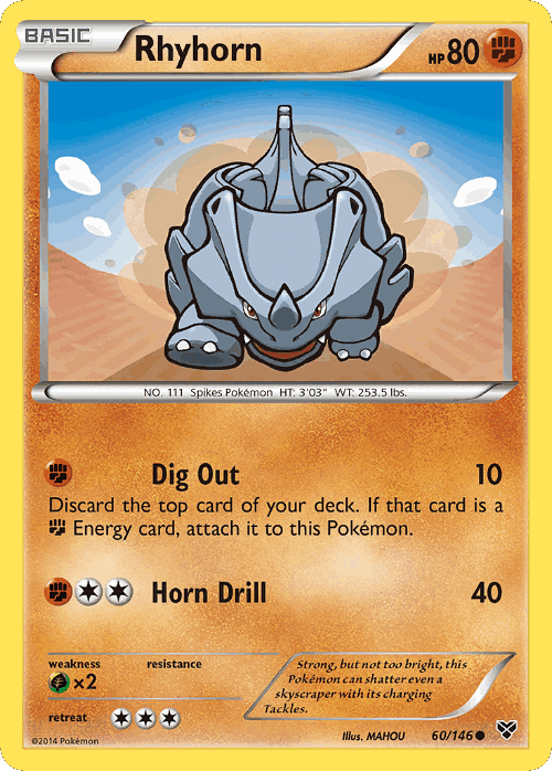 Rhyhorn 60, XY
