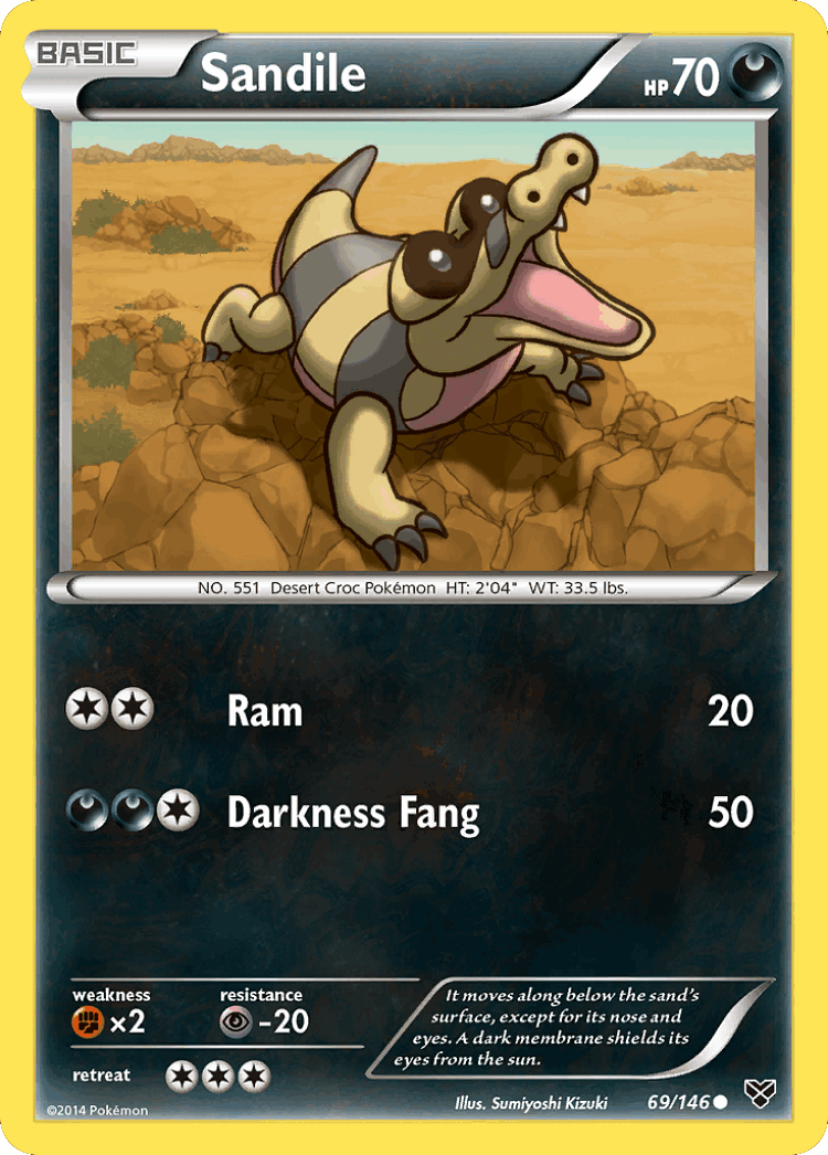 Sandile #69 from XY - Common - Illustrated by Sumiyoshi Kizuki