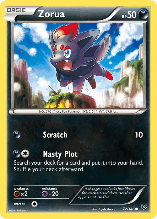 Zorua 72, XY