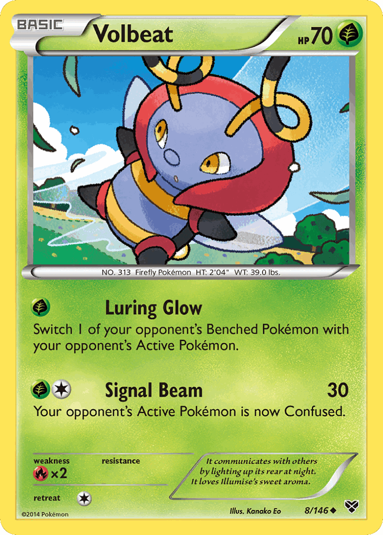 Volbeat #8 from XY - Uncommon - Illustrated by Kanako Eo