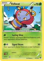 Volbeat Pokémon TCG card art