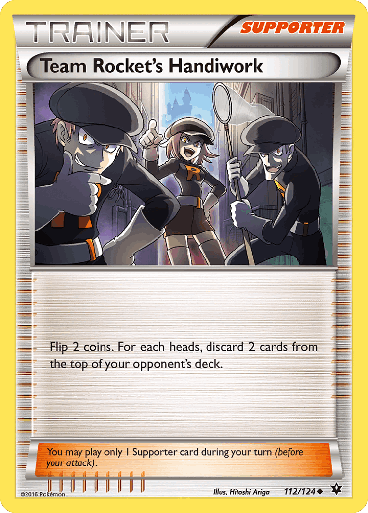 Team Rocket's Handiwork #112 from Fates Collide - Uncommon - Illustrated by Hitoshi Ariga