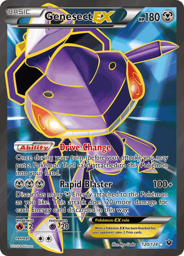 Genesect-EX #120 from Fates Collide - Rare Ultra - Illustrated by Ryo Ueda