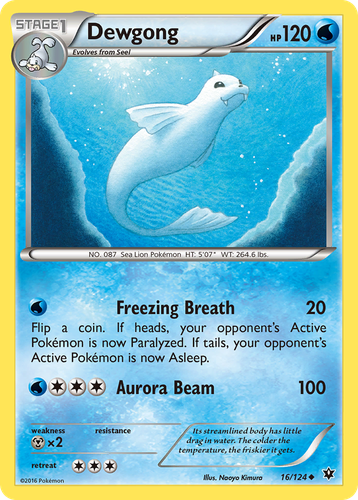 Dewgong Pokémon TCG card art