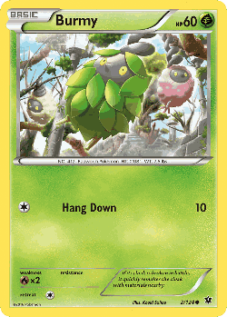 Burmy Pokémon TCG card art