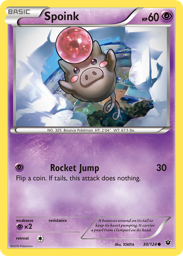 Spoink #30 from Fates Collide - Common - Illustrated by TOKIYA