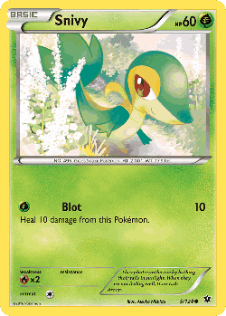 Snivy Pokémon TCG card art