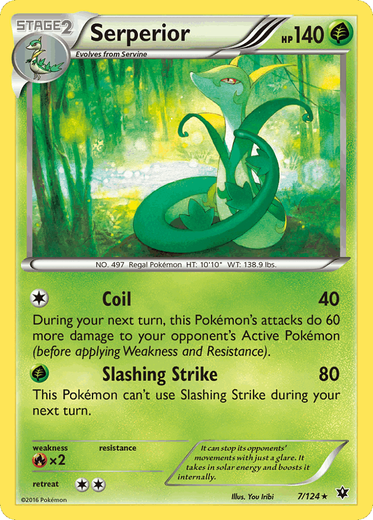 Serperior #7 from Fates Collide - Rare - Illustrated by You Iribi