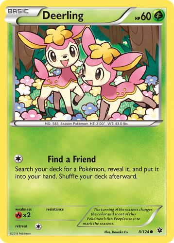 Deerling Pokémon TCG card art