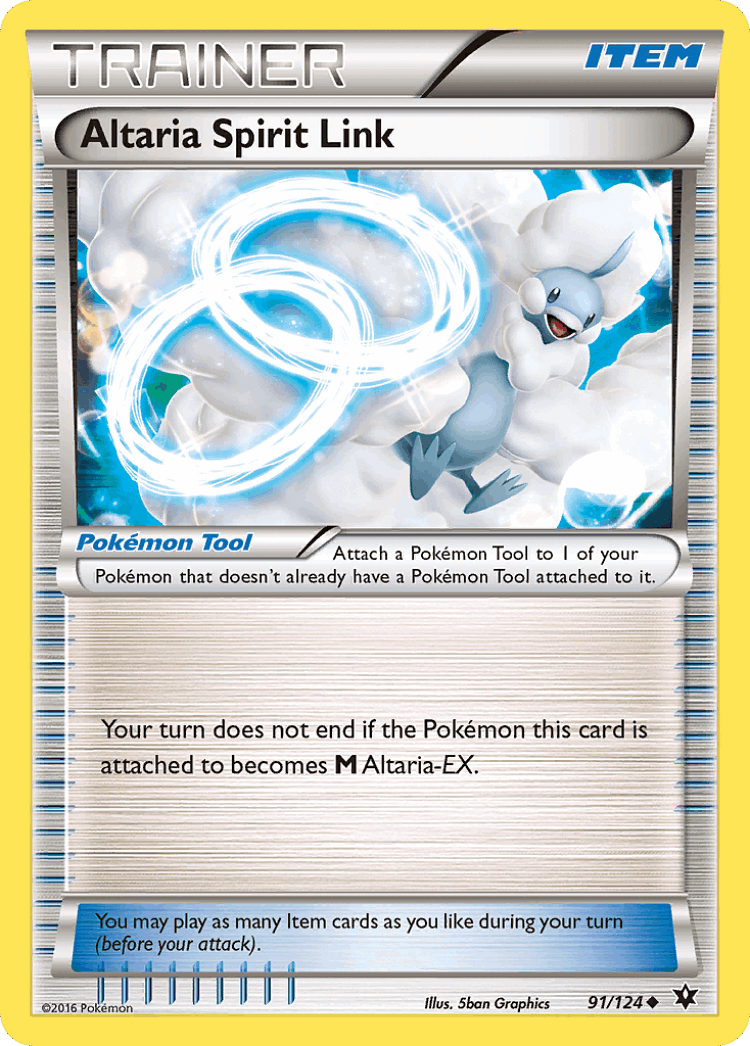 Altaria Spirit Link #91 from Fates Collide - Uncommon - Illustrated by 5ban Graphics