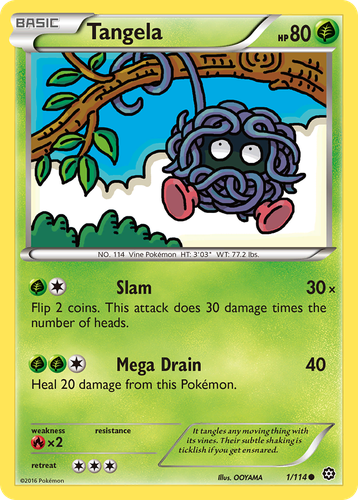 Tangela #1 from Steam Siege - Common - Illustrated by OOYAMA