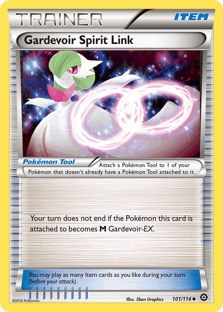 Gardevoir Spirit Link #101 from Steam Siege - Uncommon - Illustrated by 5ban Graphics