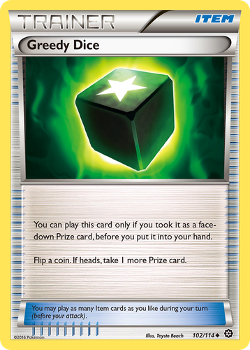 Greedy Dice #102 from Steam Siege - Uncommon - Illustrated by Toyste Beach