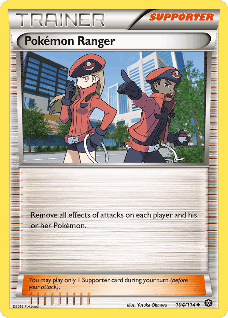 Pokémon Ranger #104 from Steam Siege - Uncommon - Illustrated by Yusuke Ohmura