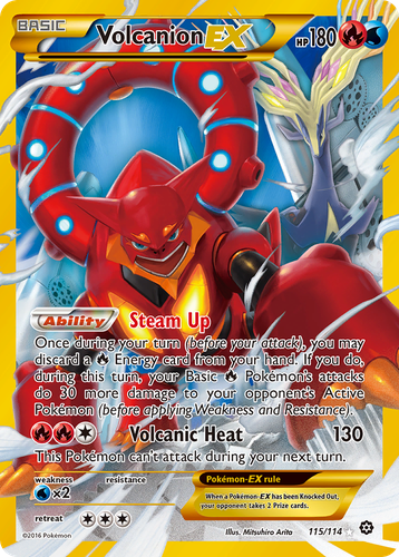 Volcanion-EX 115, Steam Siege