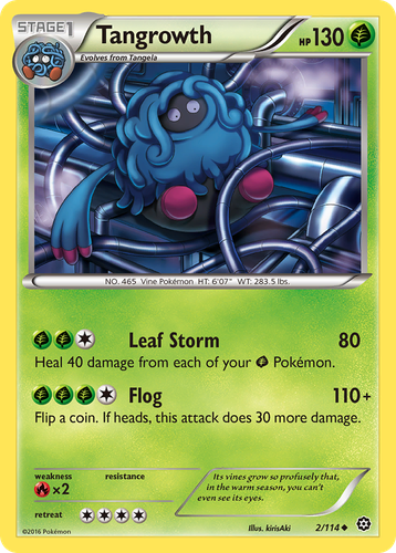 Tangrowth Pokémon TCG card art