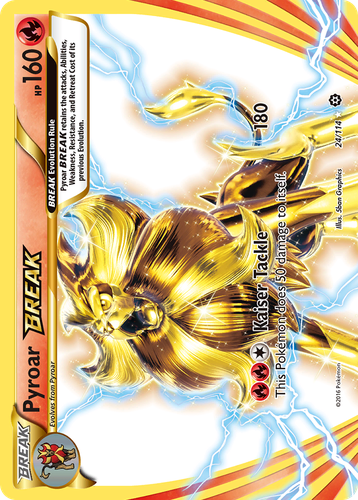 Pyroar BREAK Pokémon TCG card art