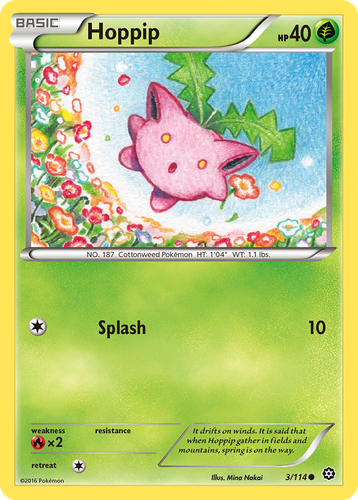 Hoppip Pokémon TCG card art