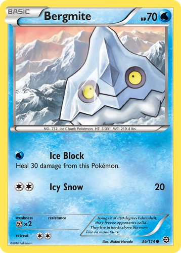 Bergmite #36 from Steam Siege - Common - Illustrated by Midori Harada