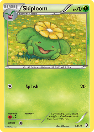 Skiploom Pokémon TCG card art