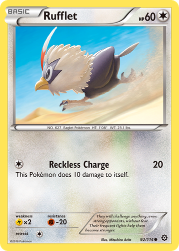 Rufflet #92 from Steam Siege - Common - Illustrated by Mitsuhiro Arita